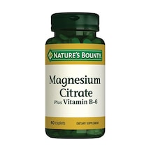 Natures Bounty Magnesium Citrate Plus With Vitamin B6 60 Kaplet