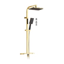 Penta Duş Sistemi Kare Boru Gold 8867 Altın