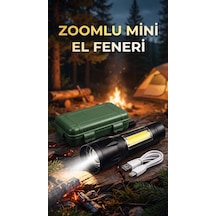 El Feneri Su Geçirmez Çok Fonksiyonlu Taşınabilir Kamp Aparatı Siyah
