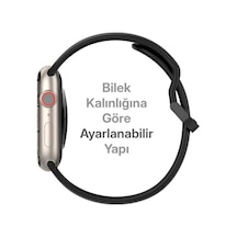 Apple Watch İle Uyumlu 42/44/45/49 Mm İçin Metal Tokalı Spor Silikon Kordon Çift Renkli Hava Alabilen Delikli Kayış