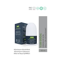 INCIA %100 Doğal Roll On Deodorant Erkekler İçin Ter Kokusu Önleyici Leke Yapmayan 50 ML