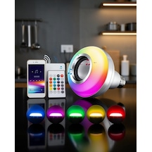 Ampül Görünümlü Rgb Led Hoparlör Bluetooth 3.0 Uuczzzlambahoparlörrr2
