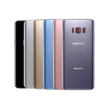 Samsung Uyumlu Galaxy S8 G955 Arka Kapak Cam Pil Batarya Kapağı Mavi