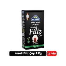 Karali Geleneksel Filiz Siyah Çay 1 Kg 12 Paket