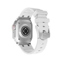 Watch 44mm Uyumlu Krd-89 Uyumlu Zore Kordon-beyaz