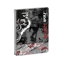 Busquets Bestial Wolf Çizgili A5 Defter 80 Yaprak 20751052500