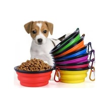 Katlanabilir  Kedi Köpek Mama & Su Kabı Taşınabilir
