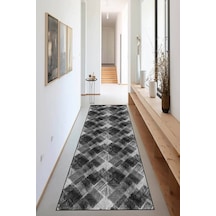 Siyah Kaymaz Modern Kesme Rulo Özel Ölçülü Yolluk Ar1199n11