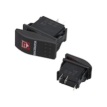 Powermaster Macaratör Sembollü Işıklı 3 Pinli On-off 12-24v Marin Switch