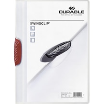 Durable Sıkıştırmalı Dosya Swingclip Ortadan Klipsli 30 Sy Kırmız