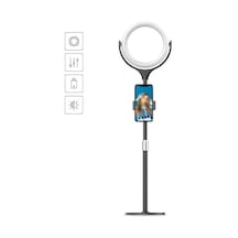 Lexroo F-537 30 Cm Işıklı Telefon Tutucu Ring Light - Siyah