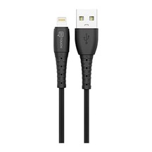 Soft 2.4a Uyumlu Lightning Usb Şarj Ve Data Kablosu, 1 Metre - Siyah