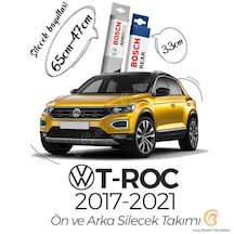 Bosch Aeroeco Volkswagen T-Roc 2017 - 2019 Ön - Arka Silecek Seti