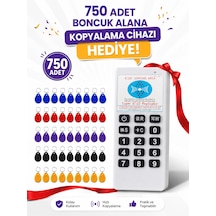 Sarkey Sr-602 H-r Yazılabilir Kopyalanabilir Proximity Anahtarlık 125 Khz Keyfob Karışık Renkler 750 Adet + 1 Adet Rfıd Kopyalama Cihazı