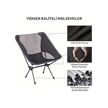 Dashanshop Siyah Ultra Hafif Katlanabilir Kamp Sandalyesi Ag Koltuklu Tasinabilir 7075 Aluminyum 220 Lbs Siyah