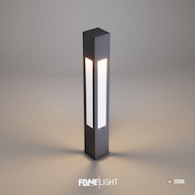 FoneLight Luxera 75 cm LED Bahçe Aydınlatma Direği Antrasit Alüminyum IP65 Peyzaj Yürüyüş Yolu Lambası 3000K