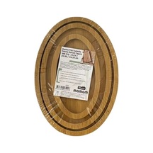 Bambu Oval 3'li Sunum Tepsisi
