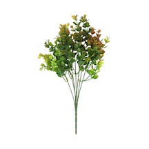 7 Dallı Yeşillik Şimşir Demeti 35 Cm Turuncu