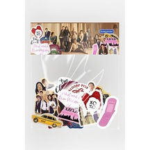 Gossip Girl 28 Adet Sticker Paketi Suya Dayanıklı Laptop Termos Telefon Etiket Seti
