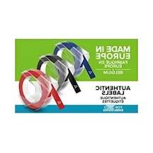 3d Plastik Kabartma Şerit, 9 Mm X 3 Mt, 3 Renk - Siyah/kırmızı/mavi 103 Ivory