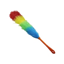 Renkli Naylon Kıllı Toz Alma Püskülü Püskül 43.5 Cm + Renkli Kalın Plastik Sap 18.5cm 62cm Brkt-910231 4801