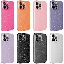 Apple Uyumlu iPhone 12 Pro Max Uyumlu Kamera Korumalı Simli Lüks Zore Koton Kılıf-pembe Koyu Pembe Koyu -