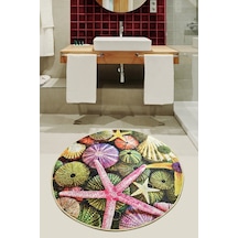 Estrella Djt Çap 100 Cm Banyo Paspası Çok Renkli