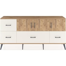 Arges Konsol 4 Raflı 4 Çekmeceli 3 Kapaklı 176x30x83 Çam-çam/aytaşı Çam/aytaşı