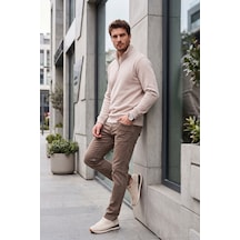 Buratti Pamuklu Normal Kalıp Normal Bel Jeans Erkek Kot Pantolon 2213f24parma Latte