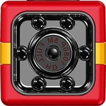 Novahub Mini Kamera Full Hd 1080p Güvenlik Kamerası, Taşınabilir Spor Kırmızı Ev Kamerası, Gece Görüşü Ve Hareket Algılama