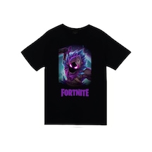Stoned&Fame Unisex Siyah Fortnite Baskılı T-shirt SIYAH