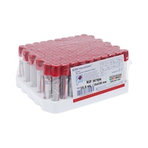100 Adet Kırmızı Kapak Kan Alma Tüpü. 10Ml 16X100Mm. Bd Vacutaine