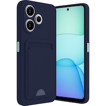 Xiaomi Redmi 13 4g Uyumlu Kılıf Kelvin Kartvizitli Silikon - Lacivert