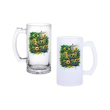 Brezilya Dünya Kupası Buzlu Ya Da Buzsuz Bira Bardağı
