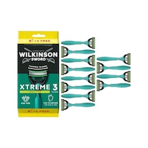 Xtreme 3 Sensitive, 8 + 4 Adet Tek Kullanımlık Tıraş Makinesi, E Vitamini Ve Aloe Vera Yağlama Bandı, Yüz Bakımı Ve Yumuşaklığı İçin En Uygun