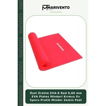 Özel Üretim Eva-6 Red 0,60 Mm Eva Plates Minderi Kırmızı Ev Sporu Pratik Minder Zemin Pedi