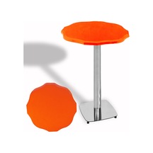 Papatya Bistro Wermodin Masa Yuvarlak 67 Cm Kromnikel - Kırmızı Çok Renkli