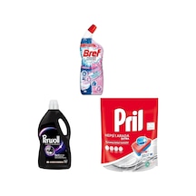Wc Power Aktiv Jel Çiçek Kokulu + Siyahlar İçin Hassas Sıvı Çamaşır Deterjanı 4 L 1 Paket 1 X 4000 Ml + Pril Hepsi Bir Arada Tablet
