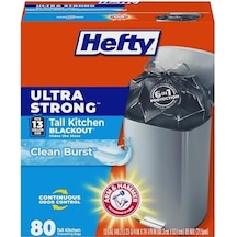 Hefty Ultra G L Karartma Mutfak P Torbalar - Temiz Patlama, 13 Galon, 80 Adet