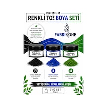 3'lü Set Premium Parafin Soya Wax Toz Mum Boyası Hobi Seti - 5 Cc Siyah, Mavi, Yeşil Bkfab3smy5g Karışık