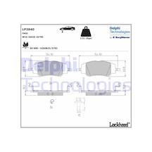Delphı Lp3840 Ön Fren Balatası Corsa F E 19 Mokka E 20 208 19 2008 19 C4 20 Ds3 18 302mm 1681371180