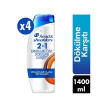 Head & Shoulders 2'si 1 Arada Saç Dökülmelerine Karşı Şampuan 4 x 350 ML