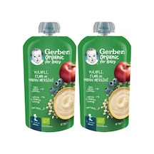 Gerber Organic Yulaflı Elma Ve Yaban Mersini Püresi 110g X 2 Ad PKT.GERBER.026