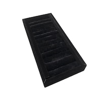Yerli Üretim Süet Kumaş Siyah Renk 25 Cm / 11,5 Cm Kelepçe-bileklik Sergileme Standı Çok Renkli