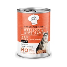 Chef's Choice Tahılsız Somonlu Pirinçli Ezme Konserve Köpek Maması 400 G