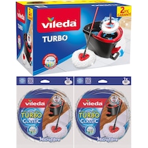 Vileda Turbo Pedallı Temizlik Seti Komple Set +yedek Paspas Ucu