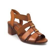 Venüs 185722 Günlük Hakiki Deri Bayan Sandalet-taba Taba
