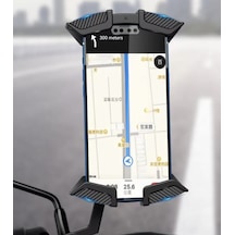 9081733430228 - Honda Pcx Karbon Darbe Emici Tirreşim Engelleyici Motosiklet Telefon Tutucu Siyah