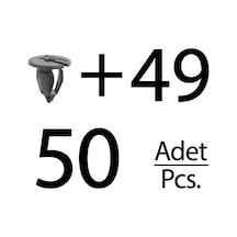 Opel Ve Renault İçin Döşeme Klipsi- 50'li