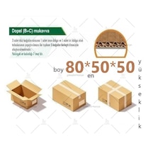 80x50x50 Ksssk 140gr Çift Oluklu Battal Boy Koli-5adet 66desi